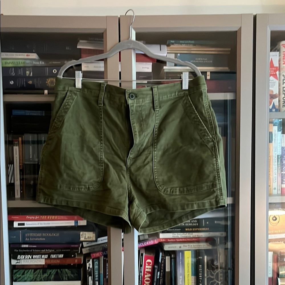 Olive Green Women's Shorts